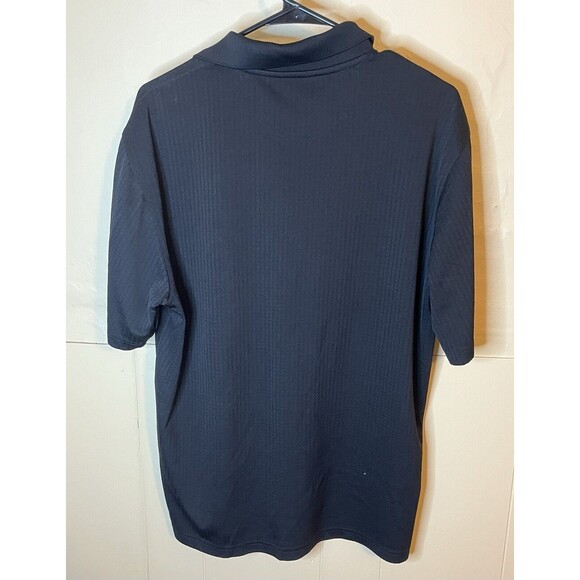 Greg Norman Play Dry Black Dri Fit Polo Shirt Men’s Large Stretch 100% Polyester - Picture 6 of 6